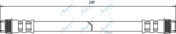 APEC BRAKING Тормозной шланг HOS3019